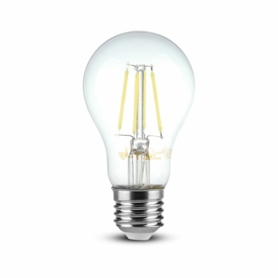 V-TAC 4W E27 hideg fehér filament LED égő - SKU 7120