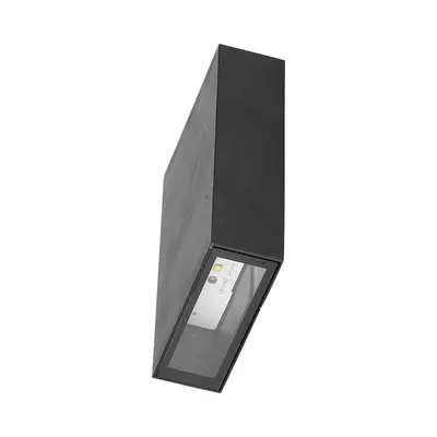 V-TAC 4W kültéri fekete fali LED lámpa hideg fehér, 100 Lm/W - SKU 218563