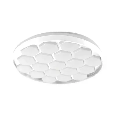 V-TAC 60W mennyezeti LED lámpa, méhsejt mintával, változtatható szinhőmérséklettel - SKU 23595