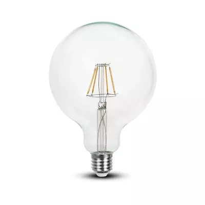 V-TAC 6W E27 hideg fehér filament LED égő - SKU 7427