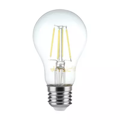 V-TAC 6W E27 meleg fehér filament A60 LED égő - SKU 214272