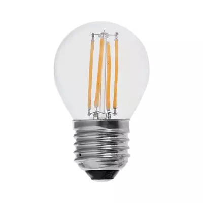 V-TAC 6W E27 meleg fehér filament G45 LED égő, 100 Lm/W - SKU 212842