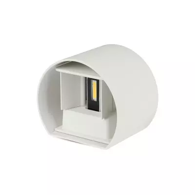 V-TAC 5W kültéri, fehér, kerek, fali LED lámpa meleg fehér - SKU 217082