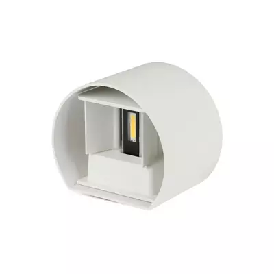 V-TAC 6W kültéri, fehér, kerek, fali LED lámpa meleg fehér - SKU 7082
