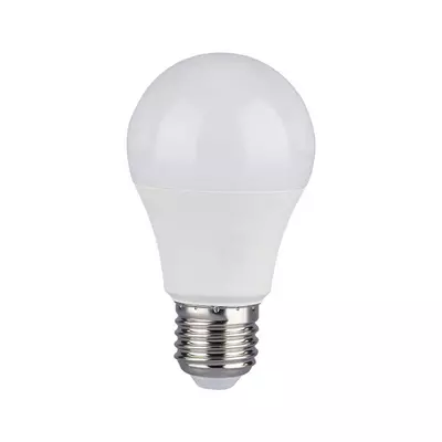 V-TAC 8.5W E27 meleg fehér A60 LED égő, 95 Lm/W - SKU 21228