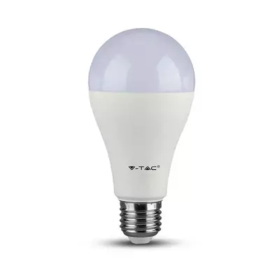 V-TAC 8.5W E27 meleg fehér A60 LED égő csomag (3 db) - SKU 217240