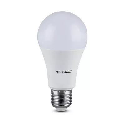 V-TAC 8.5W E27 meleg fehér A60 LED égő, 95 Lm/W - SKU 217260