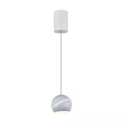 V-TAC 8.5W gömbcsillár, fehér házzal, érintéssel vezérelhető, meleg fehér, 100 Lm/W - SKU 8002