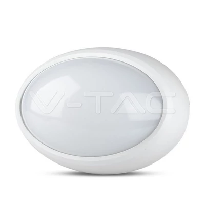 V-TAC 8W ovális IP54 LED lámpa, fehér, természetes fehér - SKU 1263
