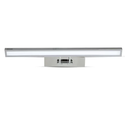 V-TAC 9W beltéri króm fali LED lámpa, tükör-/képvilágítás, természetes fehér - SKU 213900