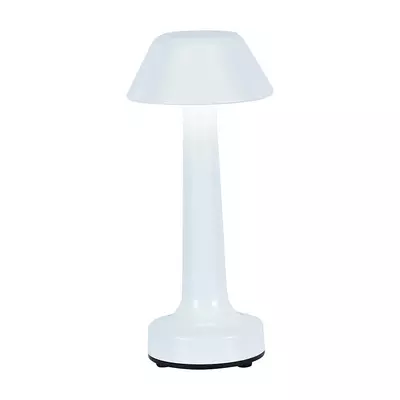 V-TAC asztali akkumulátoros LED lámpa, CCT, fehér házzal - SKU 10569