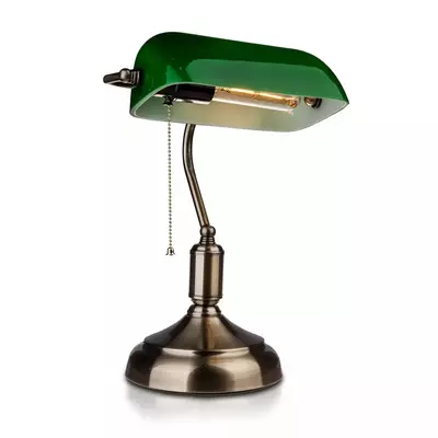 V-TAC asztali lámpa, zöld banklámpa, E27 foglalattal - SKU 3912