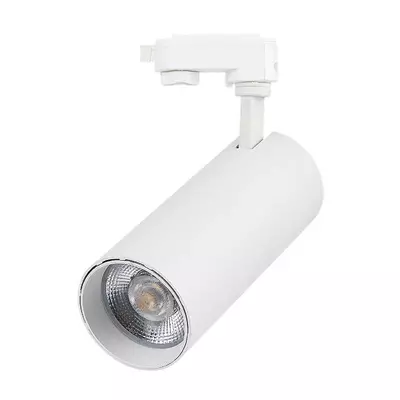 V-TAC COB LED sínes spotlámpa, 40W, 3in1 színhőmérséklet, fehér házzal - SKU 8843