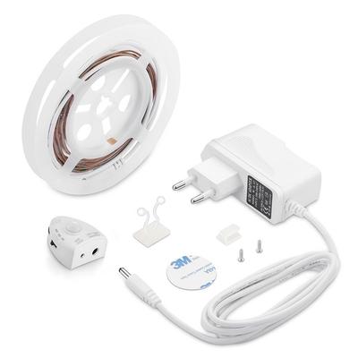 V-TAC dimmelhető LED szalag szett mozgásérzékelővel SMD 2835, 30 db/m természetes fehér - SKU 2549