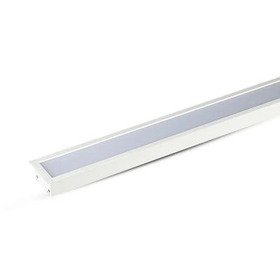 V-TAC ezüst 7 cm széles süllyeszthető lineáris LED lámpa 120cm 40W természetes fehér - SKU 21381