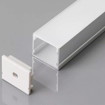 V-TAC falon kívüli alumínium LED szalag profil fehér fedlappal 2m - SKU 3371