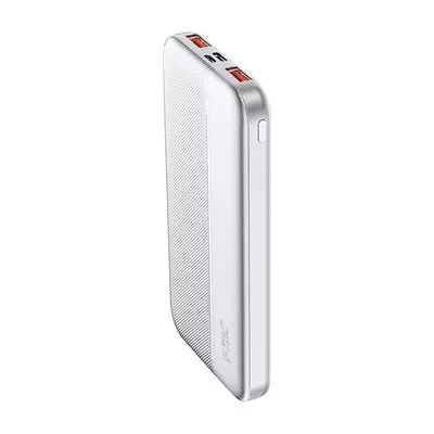 V-TAC fehér 10000mAh powerbank, Power Delivery, gyorstöltéssel, Type-C kábellel - SKU 7832