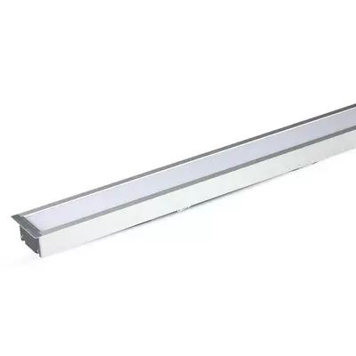 V-TAC fehér 7 cm széles süllyeszthető lineáris LED lámpa 121cm 40W természetes fehér - SKU 21380