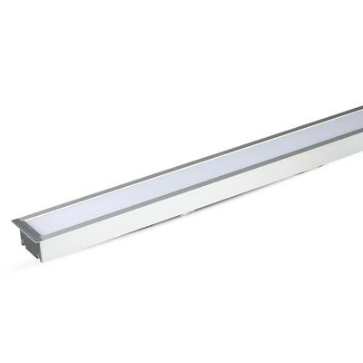 V-TAC fehér 7 cm széles süllyeszthető lineáris LED lámpa 121cm 40W természetes fehér - SKU 21380