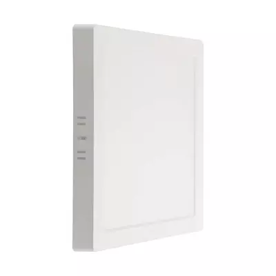 V-TAC felületre szerelhető, műanyag házas, szögletes LED panel 12W, hideg fehér - SKU 10497