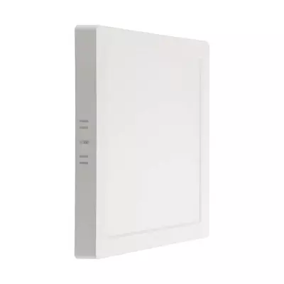 V-TAC felületre szerelhető, műanyag házas, szögletes LED panel 24W, hideg fehér - SKU 10516