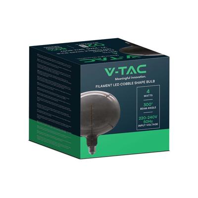 V-TAC füstözött 4W E27 dekor filament égő, kő alakú - SKU 8057