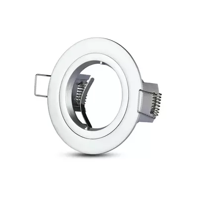V-TAC GU10 LED spotlámpa keret, alumínium szürke fix lámpatest - SKU 3644