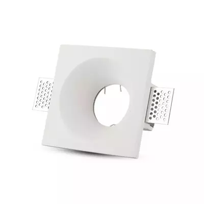 V-TAC GU10 LED spotlámpa keret, fehér fix lámpatest - SKU 3641