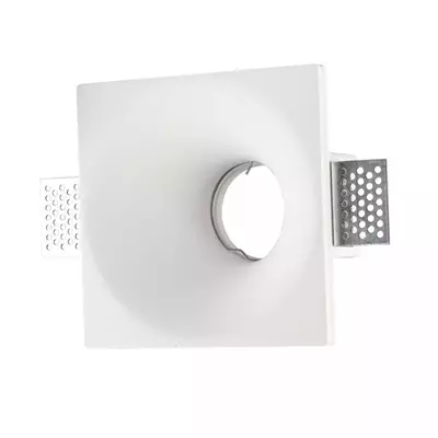 V-TAC GU10 LED spotlámpa keret, fehér fix lámpatest - SKU 3653
