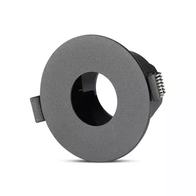 V-TAC GU10 LED spotlámpa keret, fekete billenthető lámpatest - SKU 8595