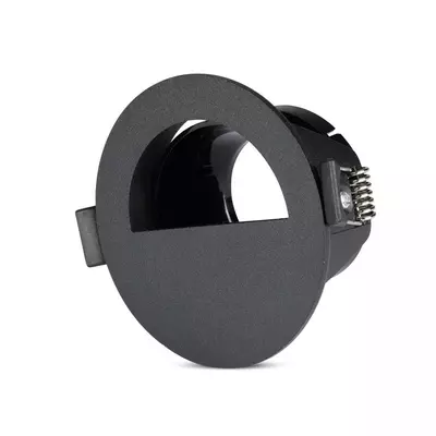 V-TAC GU10 LED spotlámpa keret, fekete billenthető lámpatest - SKU 8608