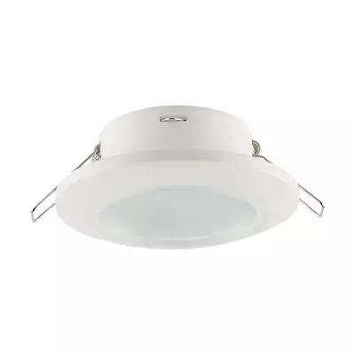 V-TAC GU10 LED spotlámpa keret, IP44 fehér fix lámpatest - SKU 6698