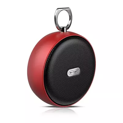 V-TAC hordozható bluetooth hangszóró TWS funkcióval, piros - SKU 7716