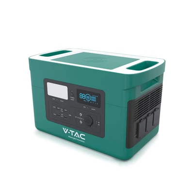 V-TAC "Akku Paks1" hordozható töltőállomás 1000W, napelemes töltési lehetőséggel - SKU 11627