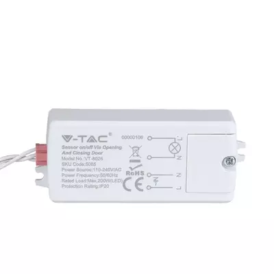 V-TAC infravörös ajtónyitás érzékelő 30°, fehér - SKU 5085