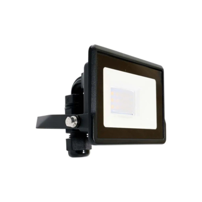 V-TAC kötödobozos LED reflektor 10W természetes fehér, fekete házzal - SKU 20305