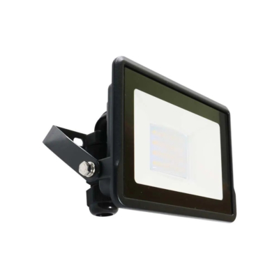 V-TAC kötödobozos LED reflektor 20W természetes fehér, fekete házzal - SKU 20308