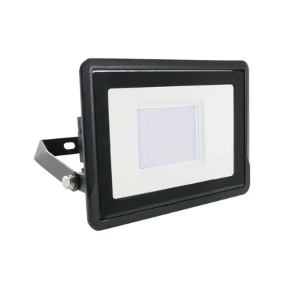 V-TAC kötödobozos LED reflektor 30W hideg fehér, fekete házzal - SKU 20312
