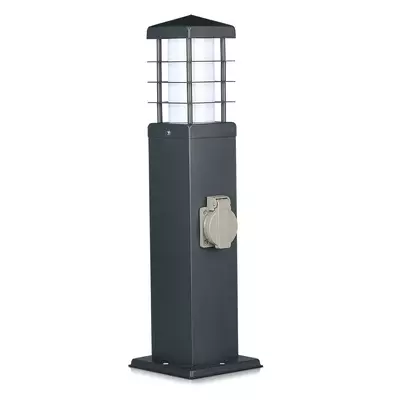 V-TAC kültéri elosztó lámpaoszlop 2db aljzattal - SKU 8822