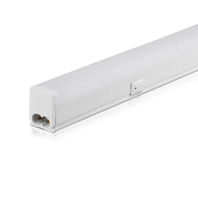 V-TAC LED lámpa 32cm T5 4W beépített kapcsolóval hideg fehér - SKU 691