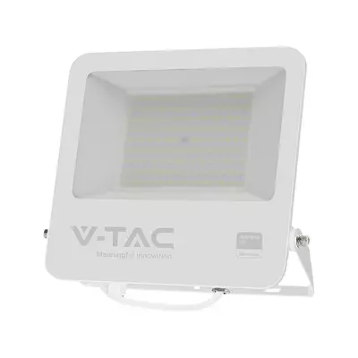 V-TAC LED reflektor 100W, hideg fehér, fehér házzal - SKU 23443