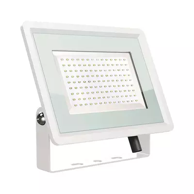 V-TAC F-széria LED reflektor 100W természetes fehér, fehér házzal - SKU 6725