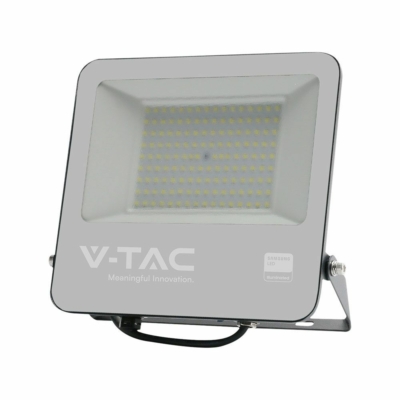 V-TAC LED reflektor 100W, természetes fehér, fekete házzal - SKU 23440