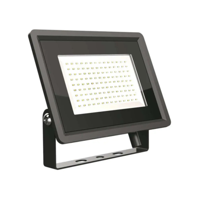 V-TAC LED reflektor 100W természetes fehér, fekete házzal - SKU 6722