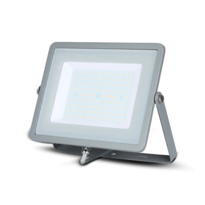 V-TAC LED reflektor 100W természetes fehér Samsung chip, szürke házzal - SKU 21473