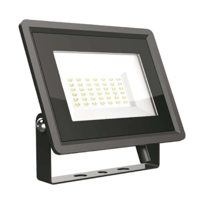 V-TAC LED reflektor 30W hideg fehér, fekete házzal - SKU 6745