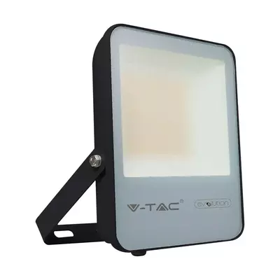 V-TAC LED reflektor 50W hideg fehér, fekete házzal, 157 Lm/W - SKU 20452