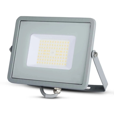 V-TAC LED reflektor 50W természetes fehér 115 Lm/W, szürke házzal - SKU 21764