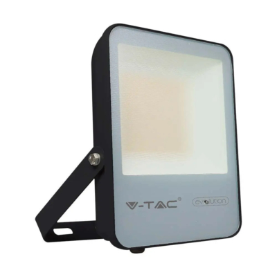 V-TAC LED reflektor 50W természetes fehér, fekete házzal, 157 Lm/W - SKU 20451