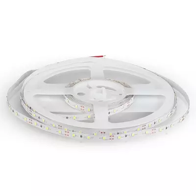 V-TAC LED szalag IP20 SMD 3528 chip 60 db/m hideg fehér, 100 Lm/W - SKU 212005